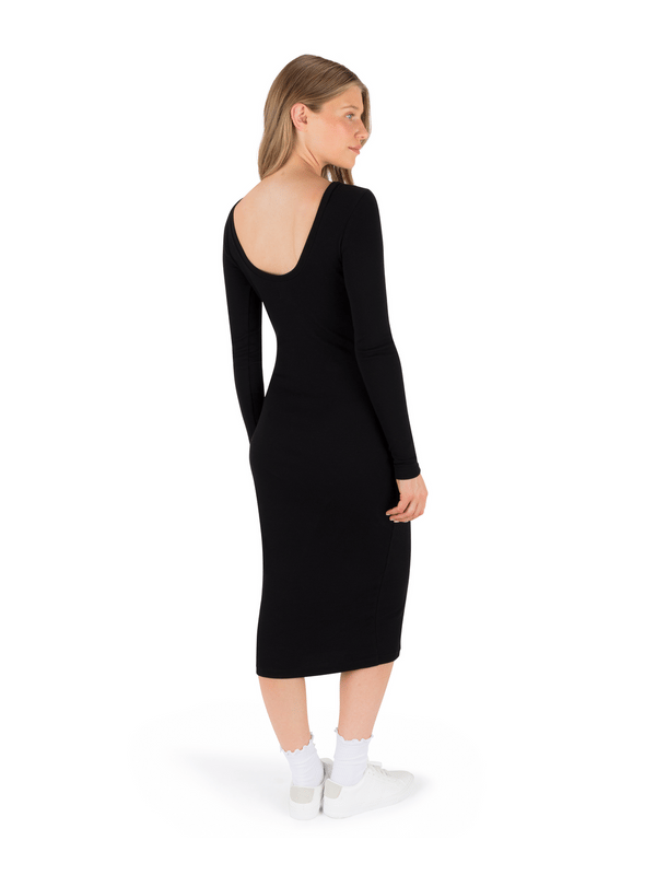 Hurley Just A Girl Long Sleeve Dress BLACK