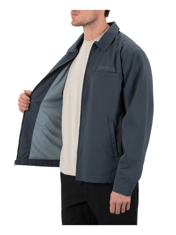 hurley Knots Windbreaker Iron Ore