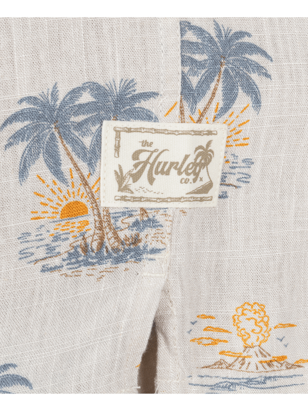 Hurley Laguna Camp Short Sleeve Shirt FOG GREY