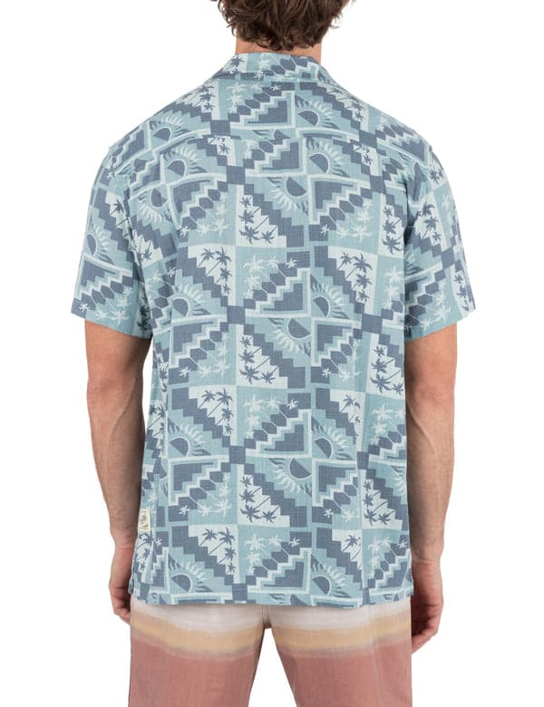 Hurley Laguna Camp Short Sleeve Shirt KHAKI GREEN