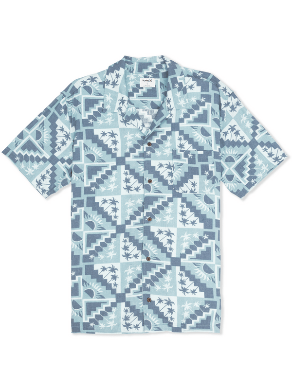 Hurley Laguna Camp Short Sleeve Shirt KHAKI GREEN