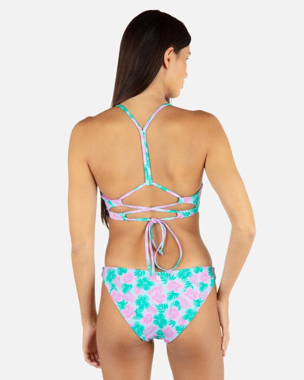 hurley Lani Floral Moderate Reversible Bottom Teal