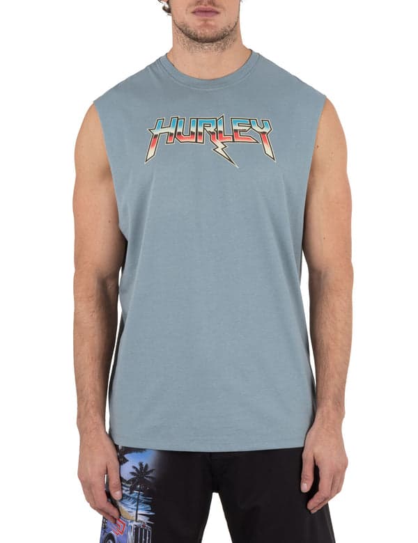 hurley Liberty Muscle Tee WORKER BLUE