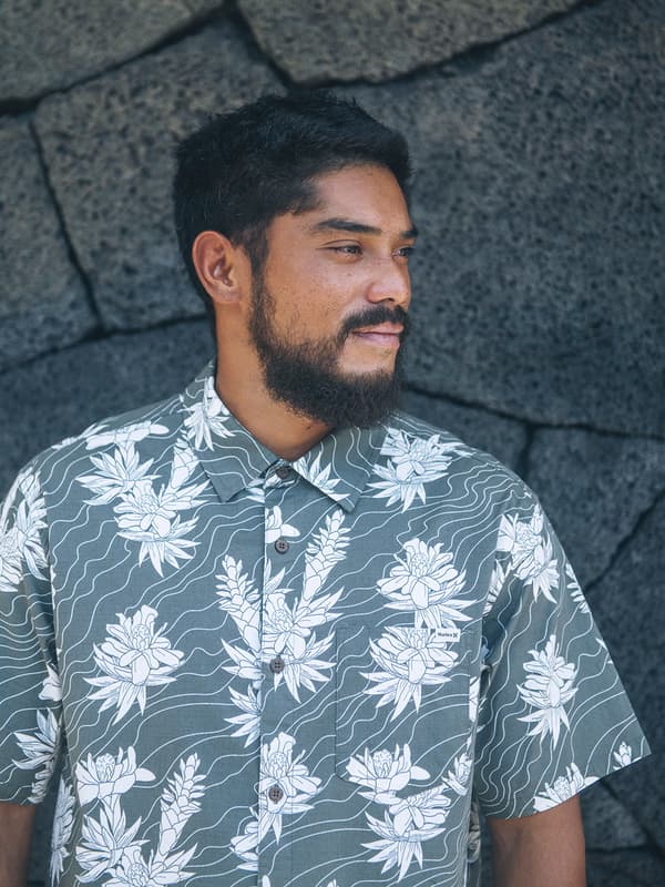 Hurley Lido Stretch Short Sleeve Army