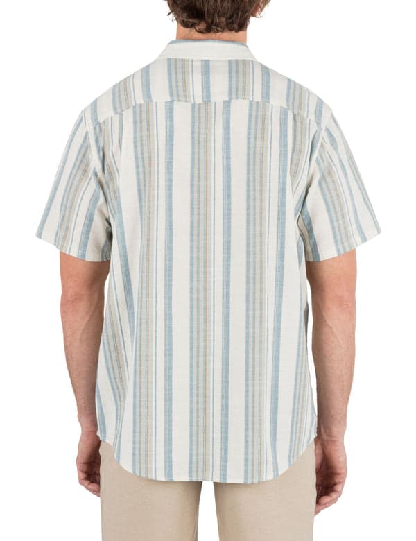 Hurley Lido Stripe Short Sleeve Shirt BARELY BONE