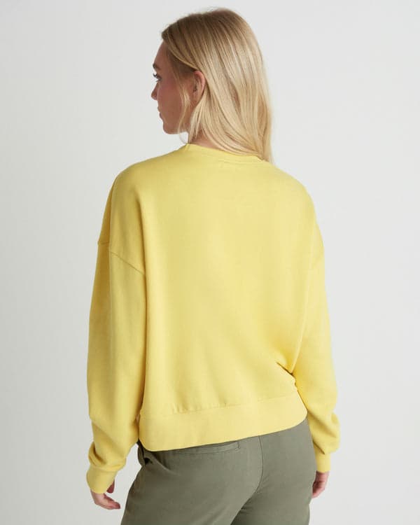 Hurley Living Peace Boxy Crew Dandelion