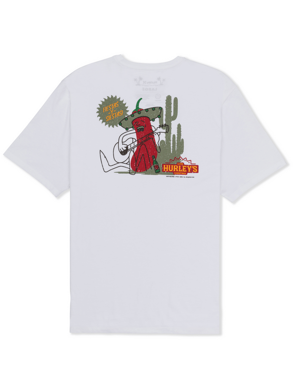 Hurley Los Hurleys Short Sleeve WHITE