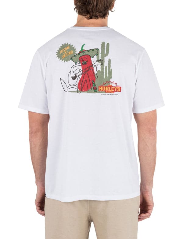Hurley Los Hurleys Short Sleeve WHITE