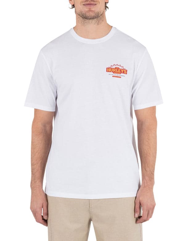 hurley Los Hurleys Short Sleeve WHITE