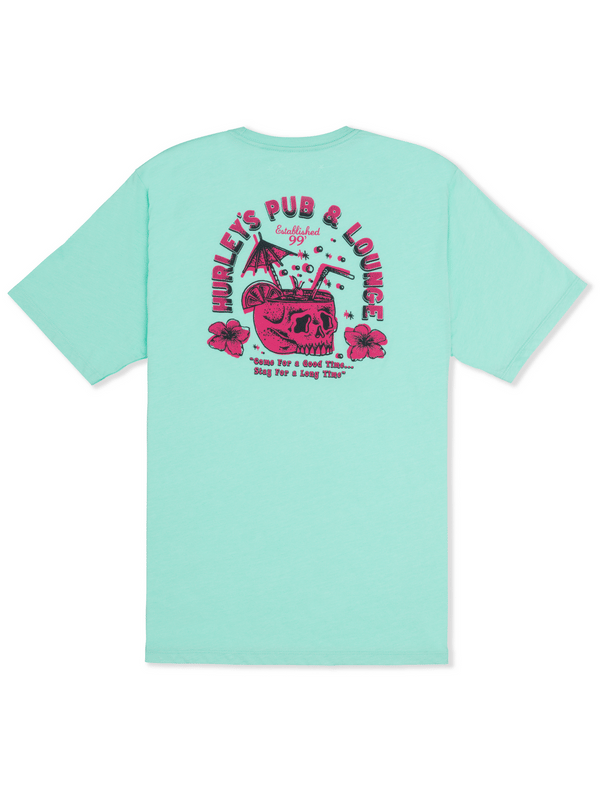 Hurley Loungin Short Sleeve TROPICAL MIST HEATHER