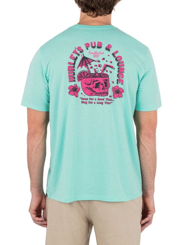 Hurley Loungin Short Sleeve TROPICAL MIST HEATHER