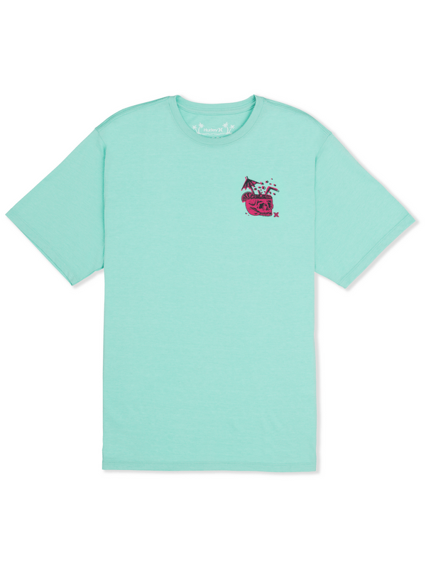 Hurley Loungin Short Sleeve TROPICAL MIST HEATHER