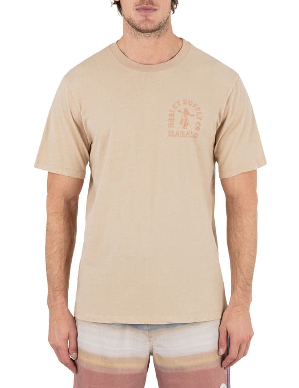 hurley Mahalo Short Sleeve HAZELNUT