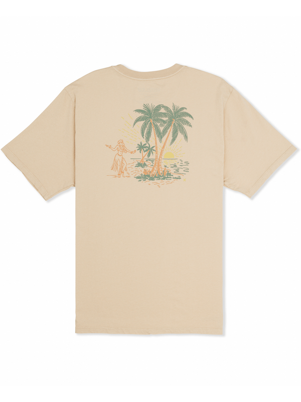 Hurley Mahalo Short Sleeve HAZELNUT