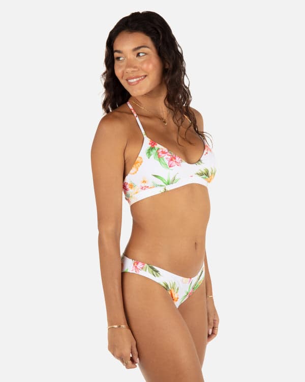 Hurley Malia Adjustable Bikini Top White