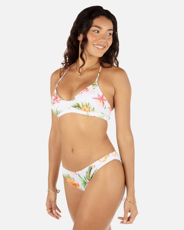 Hurley Malia Adjustable Bikini Top White