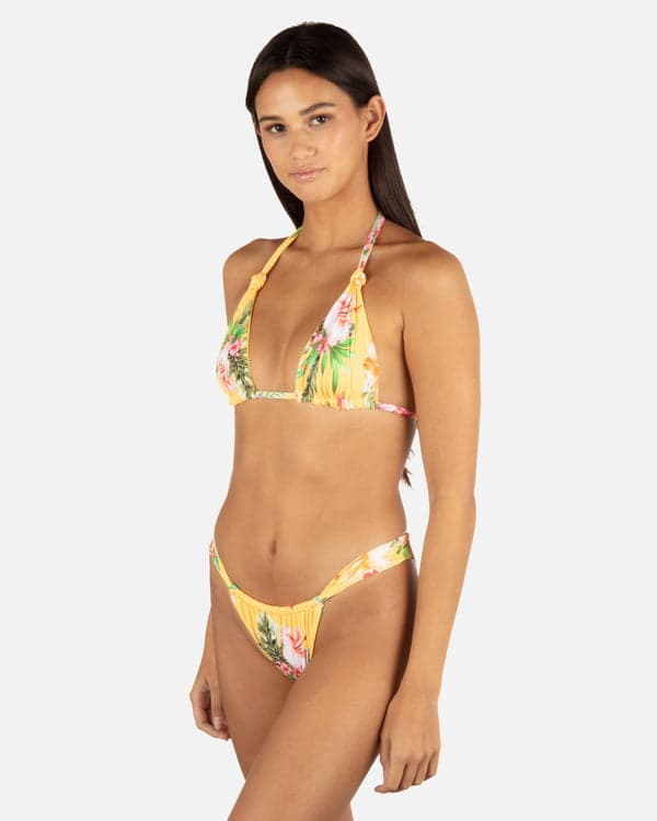 Hurley Malia Soft Tie Triangle Bikini Top Sorbet
