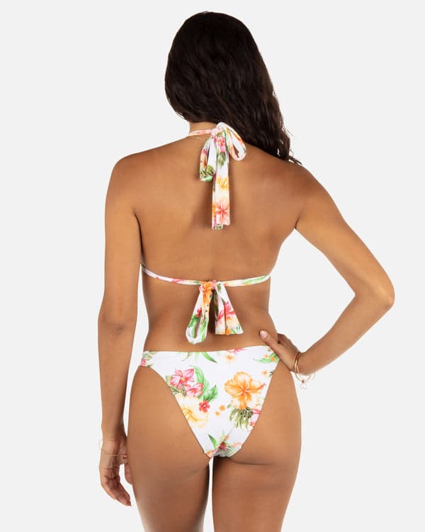 Hurley Malia Soft Tie Triangle Bikini Top White