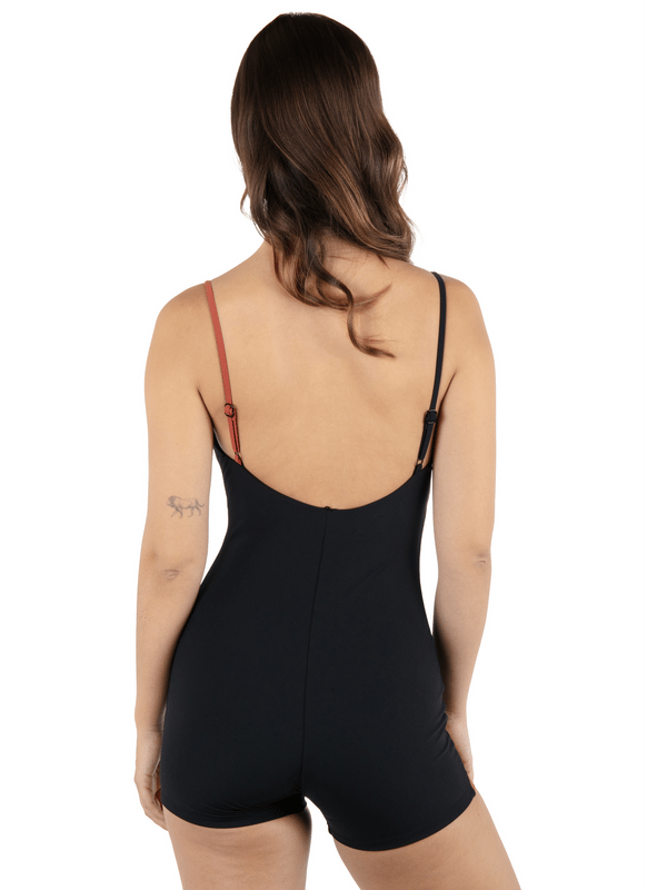 Hurley Max Solid Bodysuit Black / Copper