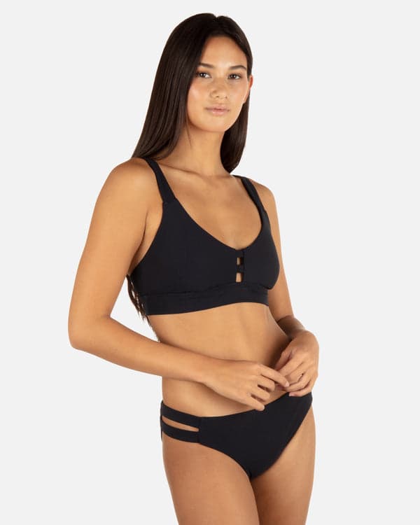 Hurley Max Solid Tab Scoop Top Black