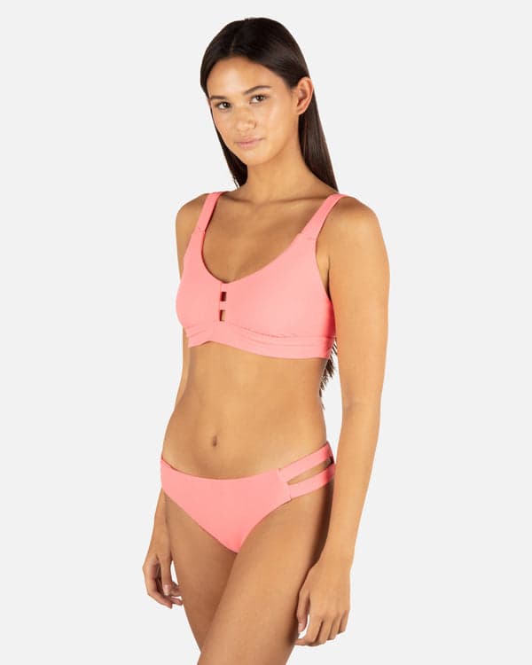 Hurley Max Solid Tab Scoop Top Coral Blossom