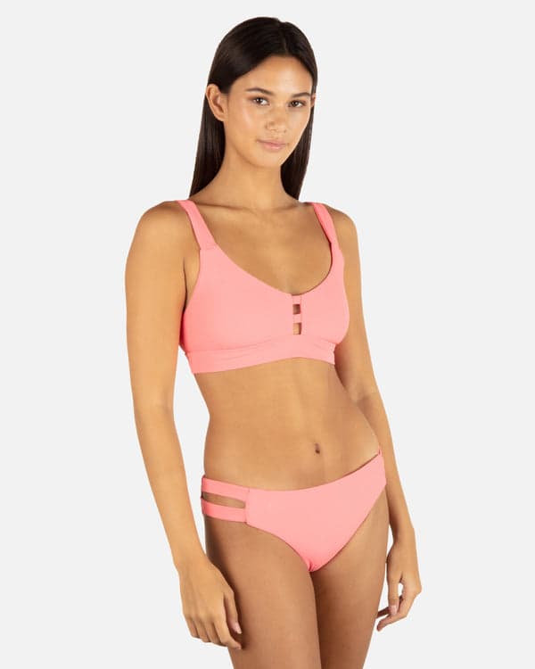 Hurley Max Solid Tab Scoop Top Coral Blossom