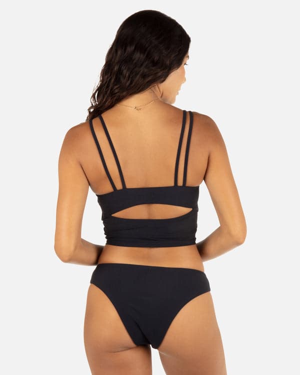 Hurley Max Solid Tankini Black