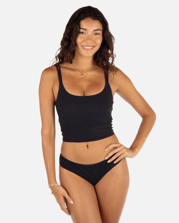 hurley Max Solid Tankini Black