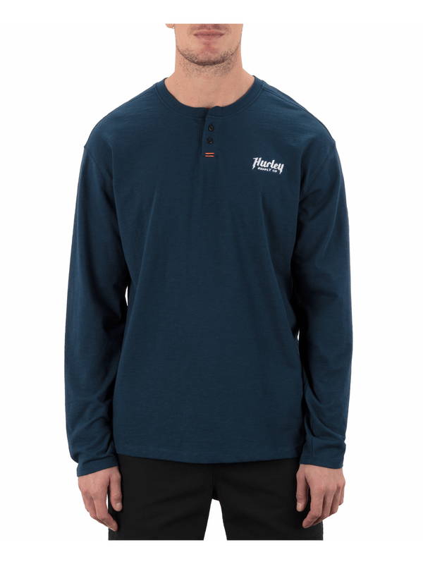 hurley Merchant Henley Long Sleeve Nightforce