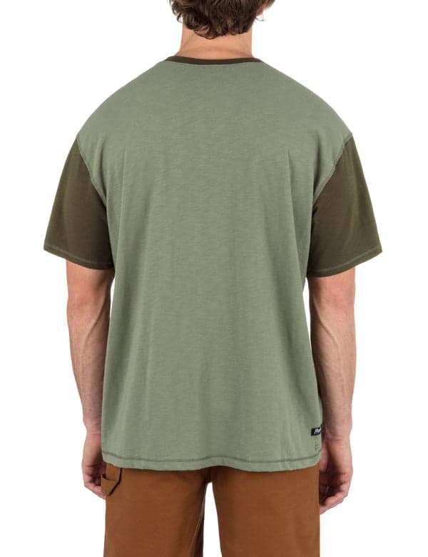 Hurley Merchant Short Sleeve Henley ARMY