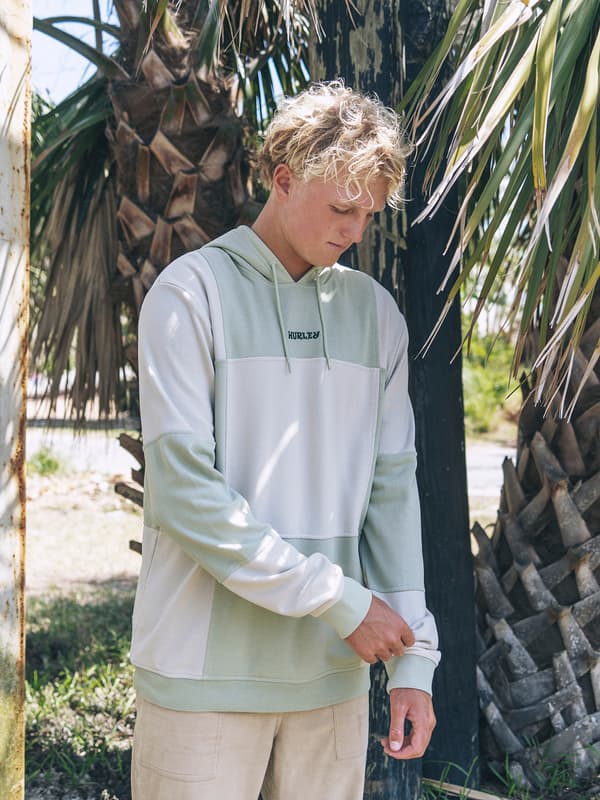 hurley Naturals Blocked Pullover Heavy Meadow