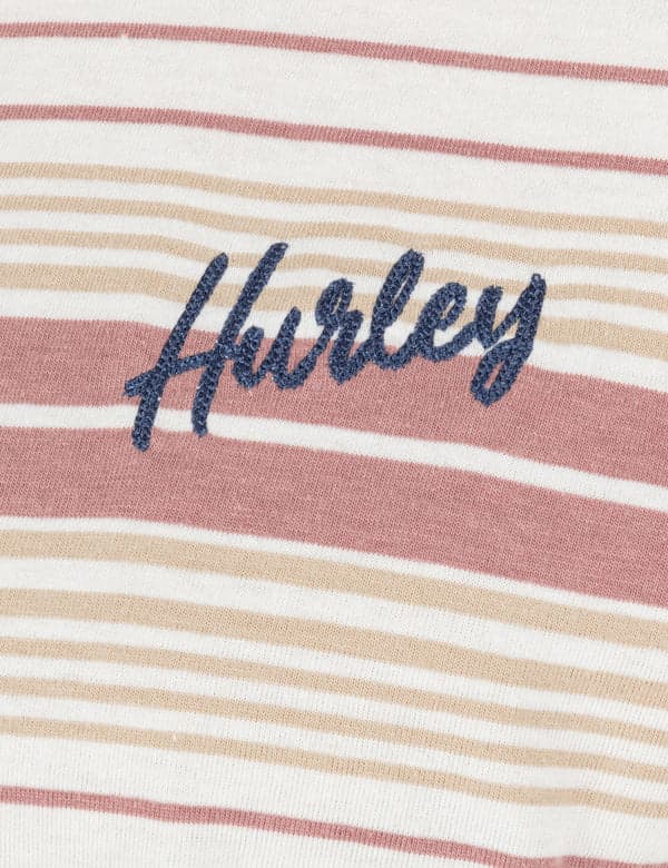 Hurley Naturals Stripe Short Sleeve PHANTOM ROSE