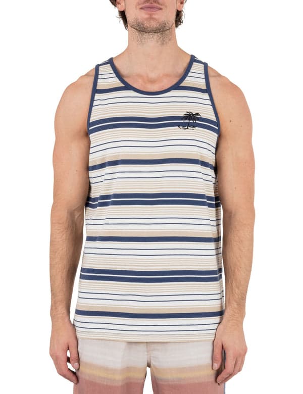 hurley Naturals Stripe Tank HAZELNUT