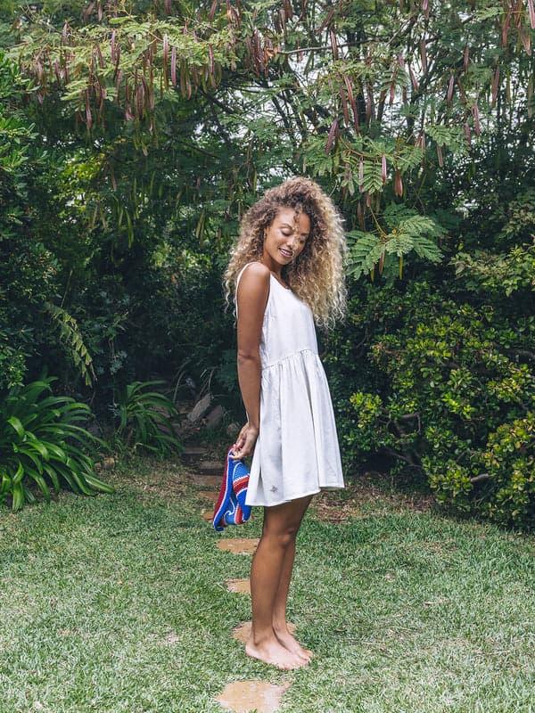 Hurley New Heights Dress Off White