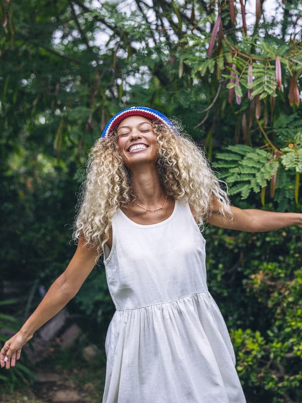 Hurley New Heights Dress Off White