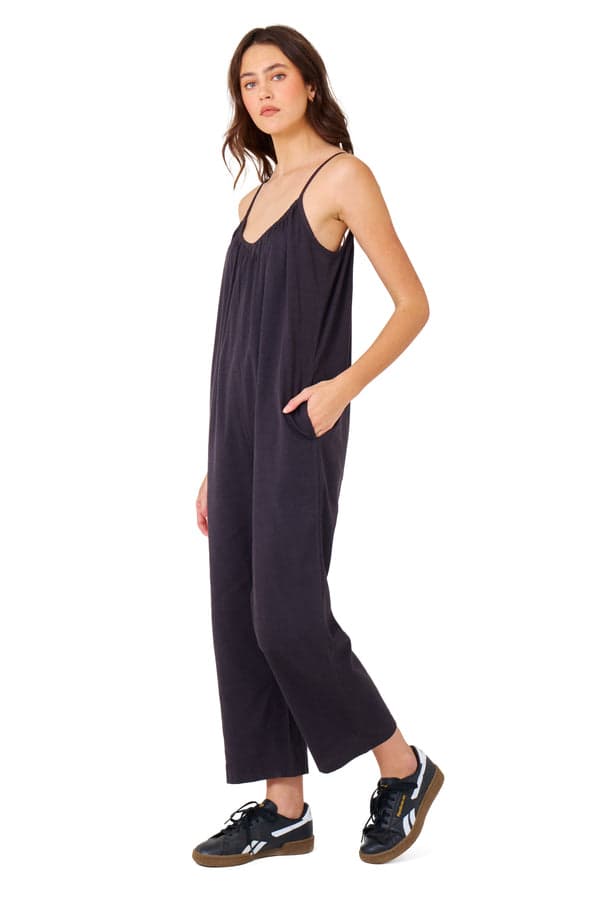 Hurley New Heights Jumpsuit Off Black