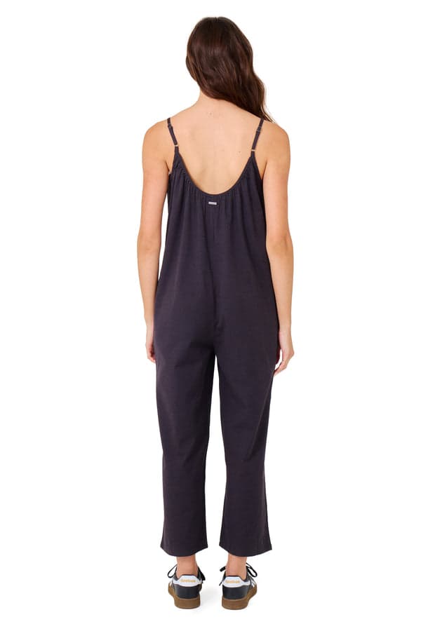 Hurley New Heights Jumpsuit Off Black