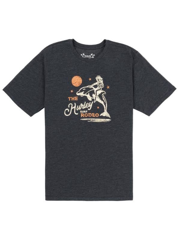 Hurley Ocean Rodeo Slub Short Sleeve Black Heather