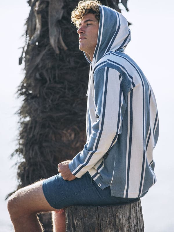 hurley OG Hooded Poncho Barely Bone