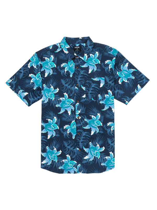 hurley One and Only Lido Stretch Short Sleeve NAVY