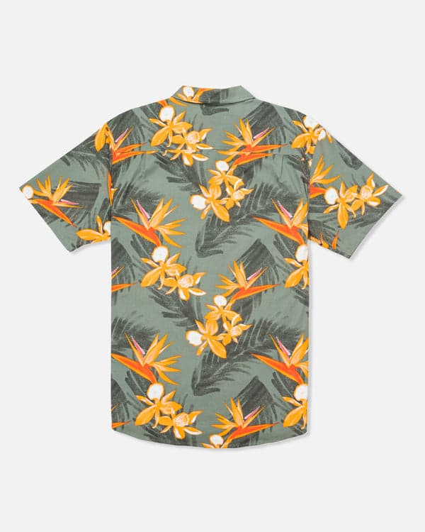 Hurley One & Only Lido Stretch Short Sleeve Army