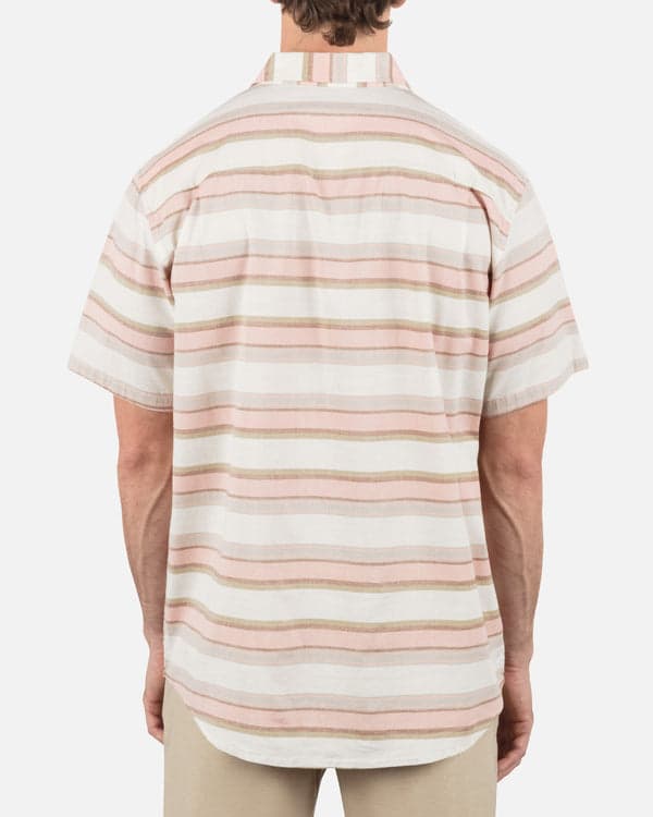 Hurley One & Only Lido Stripe Short Sleeve Bone