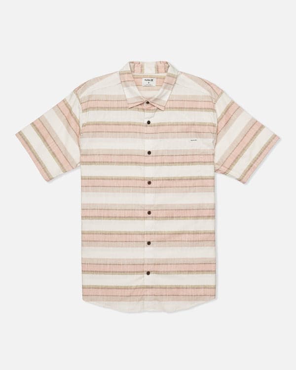 Hurley One & Only Lido Stripe Short Sleeve Bone