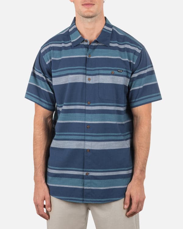 hurley One & Only Lido Stripe Short Sleeve Submarine