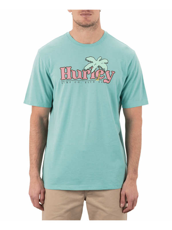 hurley Oz Short Sleeve Broken Jade Heather