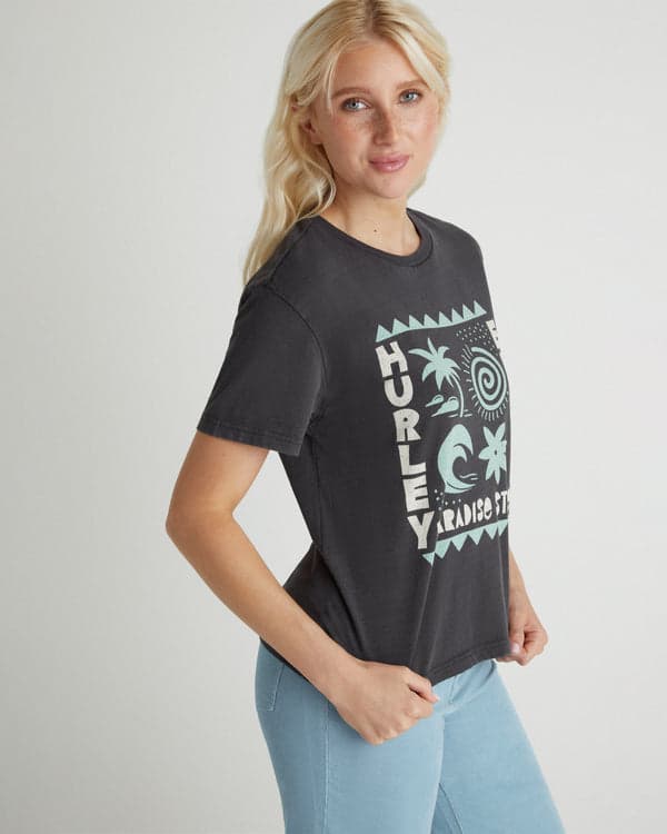 Hurley Paradise State Classic Tee Off Black