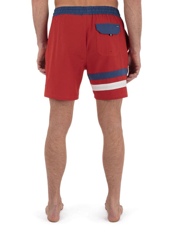 Hurley Phantom Eco Blockparty Volley 17" ALOHA RED