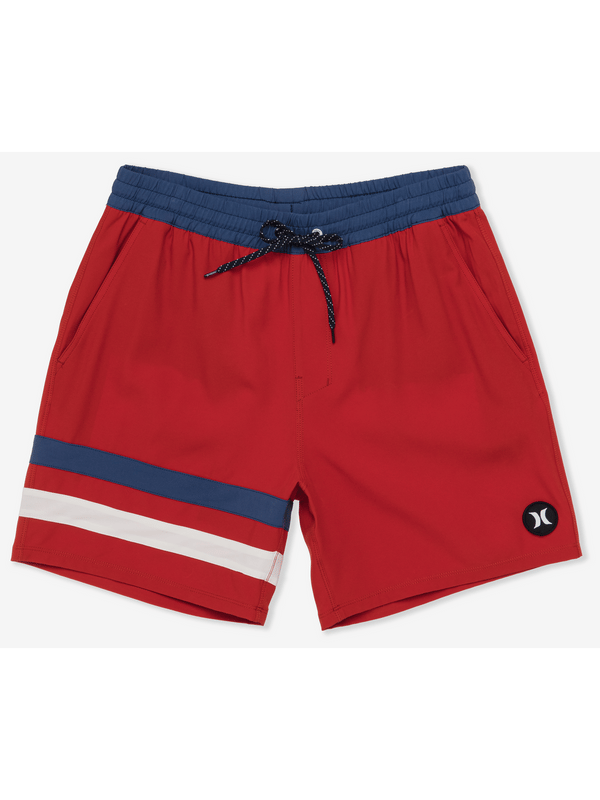 Hurley Phantom Eco Blockparty Volley 17" ALOHA RED