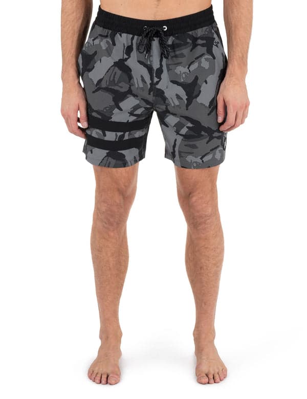 hurley Phantom Eco Blockparty Volley 17" BLACK