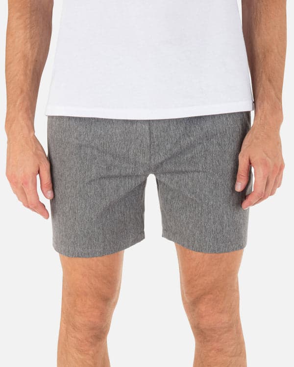 hurley Phantom Heather Walkshort 18" Black Heather